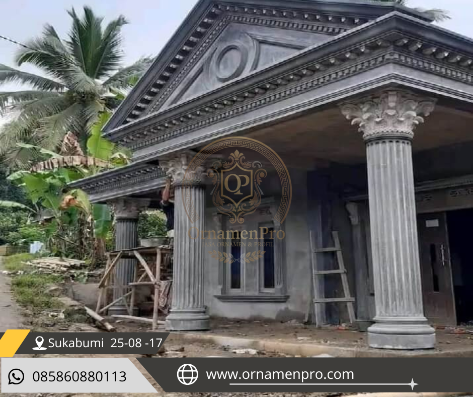 Proyek aplikasi profil beton custom di Sukabumi