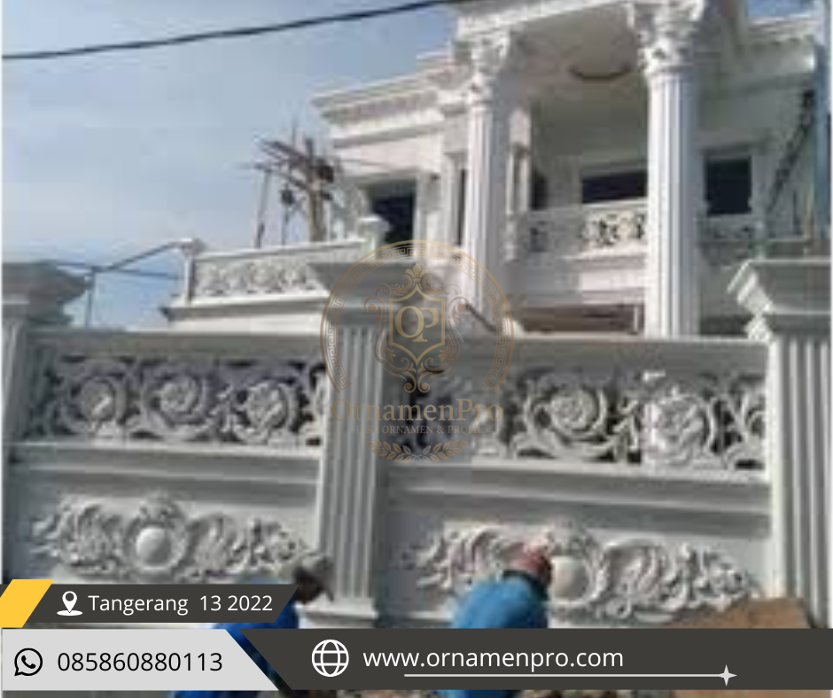 Proyek kombinasi ornamen modern minimalis di Tangerang
